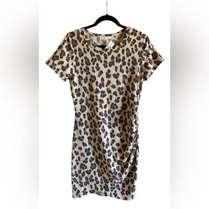 Women’s FSL Apparel Leopard Print Dress M NWT